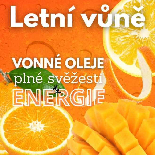 🌞 Léto voní po sladkých plodech! 🍑 Užijte si vonné oleje s vůní čerstvých letních plodů. Mango, broskve, citrusy - každá...